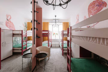 Фото номера Кровать в общем 6-местном номере для женщин Хостел HDhostel г. Ижевск 2