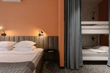 Фото номера 4-местный номер улучшенный стандарт Хостел HDhostel г. Ижевск 2